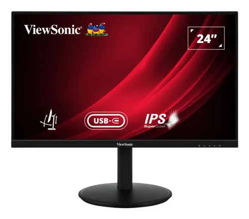 Viewsonic VG Series VG2409-MHDU-2 monitor komputerowy 60,5 cm (23.8") 1920 x 1080 px Full HD LED Czarny