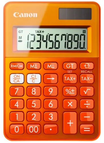 Canon LS-100K kalkulator Desktop Podstawowy kalkulator Pomarańczowy