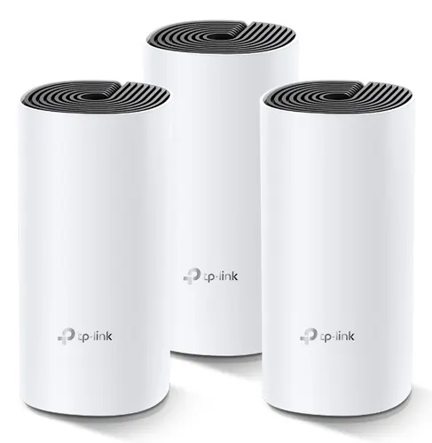TP-Link Deco M4(3-pack) Dual-band (2.4 GHz/5 GHz) Wi-Fi 5 (802.11ac) Biały 2 Wewnętrzny, 3 szt.