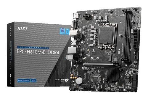 MSI PRO H610M-E DDR4 płyta główna Intel H610 LGA 1700 micro ATX