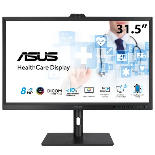 ASUS HA3281A monitor komputerowy 80 cm (31.5") 3840 x 2160 px 4K Ultra HD LCD Czarny