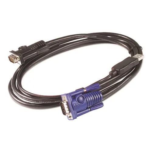 APC KVM USB Cable - 25 ft (7.6 m) kabel KVM Czarny 7,6 m