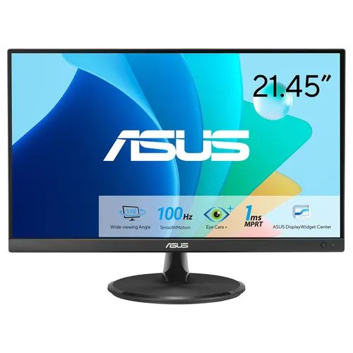 ASUS VP227HF monitor komputerowy 54,5 cm (21.4") 1920 x 1080 px Full HD LCD Czarny