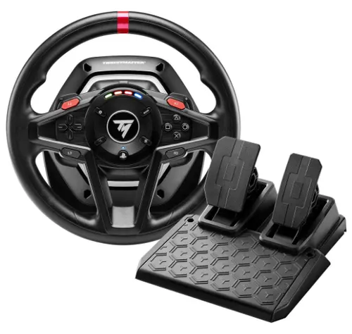 Thrustmaster T128-P Simtask Pack Czarny USB Kierownica + pedały Analogowa/Cyfrowa PC, PlayStation 4, PlayStation 5