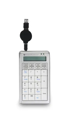BakkerElkhuizen S-board 840 Numeric klawiatura numeryczna PC USB Jasny Szary, Biały