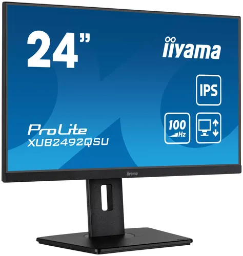 iiyama ProLite XUB2492QSU-B1 monitor komputerowy 60,5 cm (23.8") 2560 x 1440 px Quad HD LED Czarny