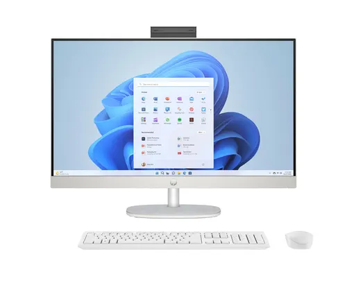 HP 27-cr0222nw AMD Ryzen™ 7 7730U 68,6 cm (27") 1920 x 1080 px All-in-One PC 16 GB DDR4-SDRAM 512 GB SSD Windows 11 Home Wi-Fi 6 (802.11ax) Biały