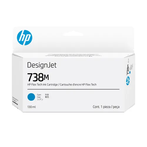 HP Wkład z atramentem błękitnym DesignJet 738M 130 ml