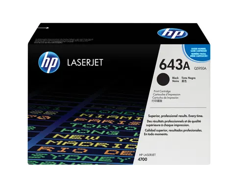 HP 643A oryginalny wkład z czarnym tonerem LaserJet