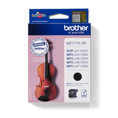 Brother LC127XLBK nabój z tuszem 1 szt. Oryginalny Ekstra (Super) Wysoka wydajność Czarny