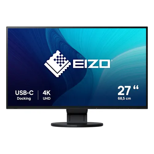 EIZO FlexScan EV2785-BK monitor komputerowy 68,6 cm (27") 3840 x 2160 px 4K Ultra HD LED Czarny