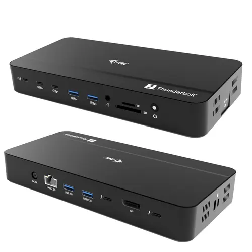 i-tec TB5TRIPLEDOCKM2PDIT stacja dokująca Przewodowa Thunderbolt 5 Czarny