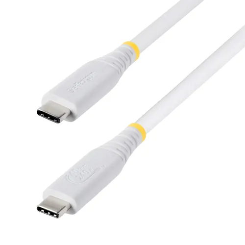 StarTech.com CC50CM40GUSB4TPW kabel USB USB4 Gen 3x2 0,5 m USB C 40 Gbit/s 240 W Biały