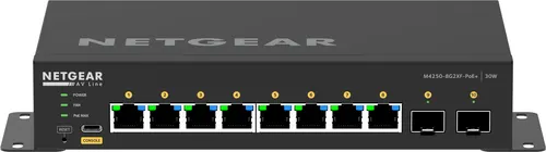 NETGEAR GSM4210PX Zarządzany L2/L3 Gigabit Ethernet (10/100/1000) Obsługa PoE Czarny