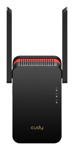 Cudy RE3000 przedłużacz sieciowy Wzmacniacz sieciowy Czarny, Czerwony 10, 100, 1000 Mbit/s