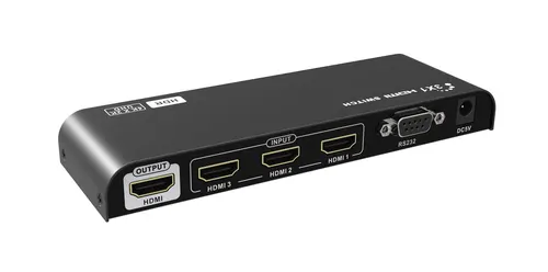 Techly IDATA HDMI2-4K31HDR przełącznik wideo HDMI
