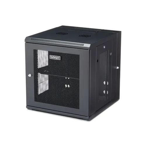 StarTech.com RK1224WALHM stojak 12U Szafa wisząca Czarny