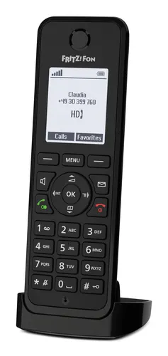 Fon FRITZ! M3 International Telefon w systemie DECT Nazwa i identyfikacja dzwoniącego Czarny