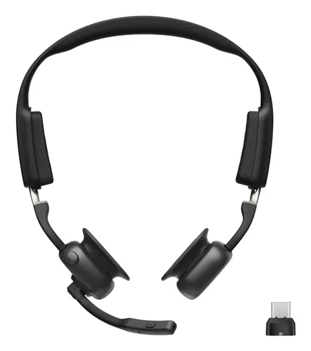 SHOKZ Openmeet Zestaw słuchawkowy Bezprzewodowy Nauszny Biuro/centrum telefoniczne USB Type-C Bluetooth Czarny