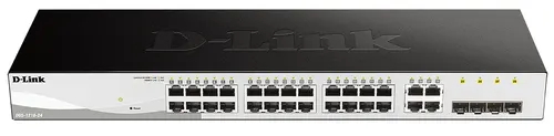 D-Link DGS-1210-24 Zarządzany L2 Gigabit Ethernet (10/100/1000) 1U Czarny