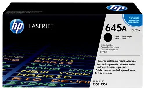 HP 645A oryginalny wkład z czarnym tonerem LaserJet