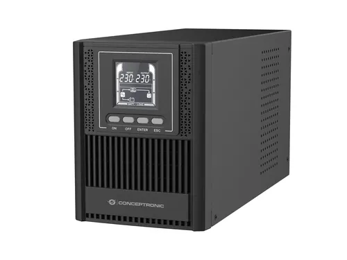 Conceptronic ZEUS52E1K zasilacz UPS Podwójnej konwersji (online) 1 kVA 900 W 4 x gniazdo sieciowe