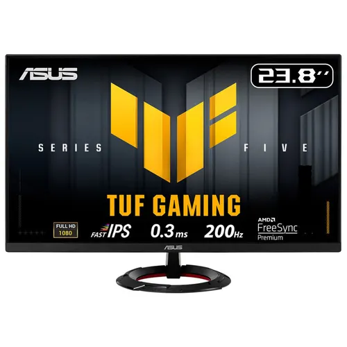 ASUS TUF Gaming VG249Q5R monitor komputerowy 60,5 cm (23.8") 1920 x 1080 px Full HD LED Czarny