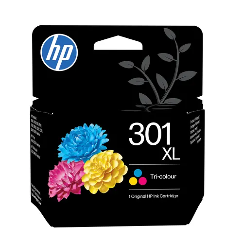 HP 301XL oryginalny wkład atramentowy trójkolorowy XL, trójkolorowy (330 stron)