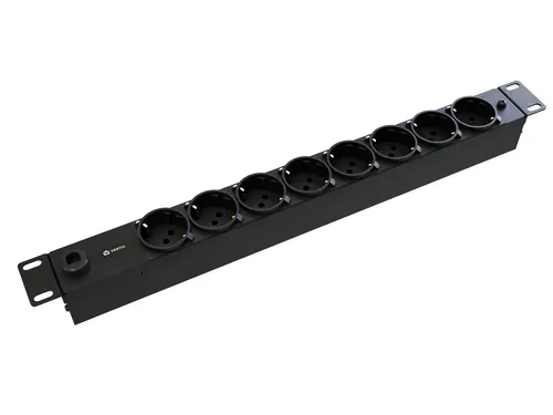 Vertiv PowerGo EP0G81A1 rozdzielacz zasilania PDU 8 x gniazdo sieciowe 1U Czarny
