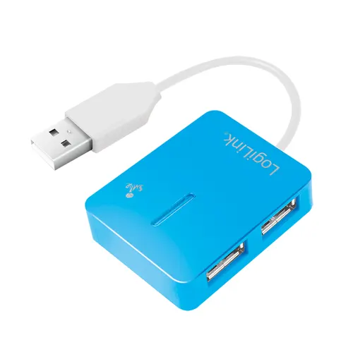 LogiLink UA0136 huby i koncentratory USB 2.0 Type-A 480 Mbit/s Niebieski