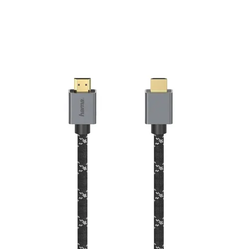 Hama 00200504 kabel HDMI 2 m HDMI Typu A (Standard) Czarny, Szary
