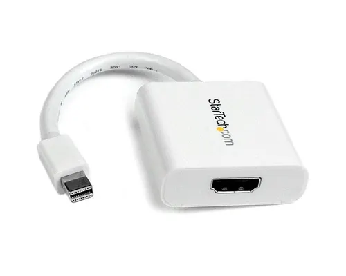 StarTech.com MDP2HDW adapter kablowy 0,12 m Mini-DisplayPort HDMI Biały