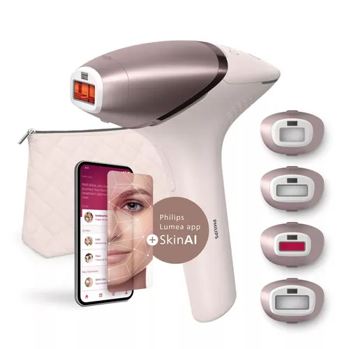 Philips Lumea IPL Seria 9900 SkinAI BRI977/00 Urządzenie IPL do depilacji światłem z SenseIQ