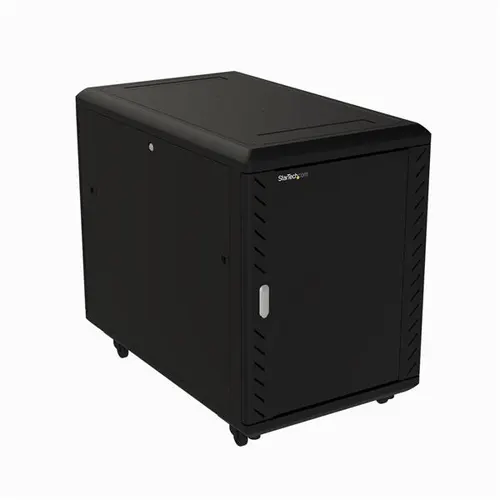 StarTech.com RK1536BKF stojak 15U Stojak wolnostojący Czarny