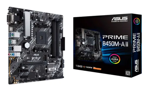 ASUS PRIME B450M-A II AMD B450 Socket AM4 micro ATX