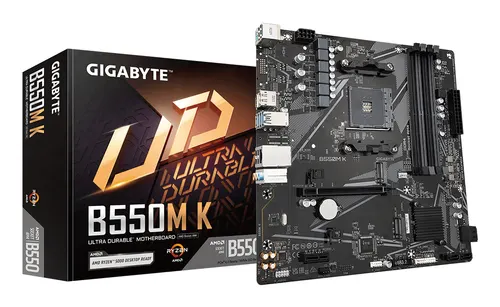 GIGABYTE B550M K płyta główna AMD B550 Socket AM4 micro ATX