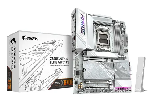 GIGABYTE X870E AORUS ELITE WIFI7 ICE AMD X870E Gniazdo AM5 ATX