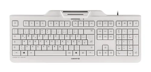 CHERRY KC 1000 SC klawiatura USB Swiss Szary