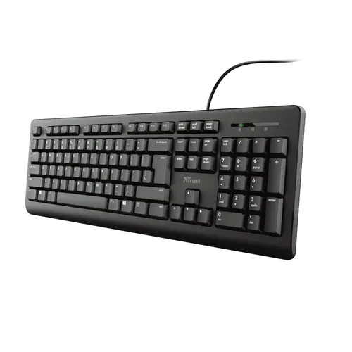 Trust Primo klawiatura Uniwersalne USB QWERTY US English Czarny