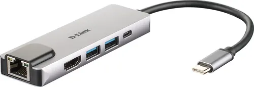D-Link DUB-M520 stacja dokująca Przewodowa Thunderbolt 3 Aluminium