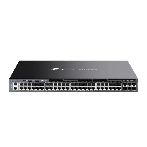 TP-Link Omada SG6654X przełącznik sieciowy Zarządzany L3 Gigabit Ethernet (10/100/1000) 1U Czarny