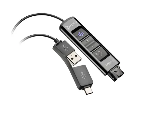 HP Poly Adapter Poly DA85-M USB na QD, czarny, TAA