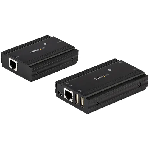 StarTech.com USB2004EXT100 przedłużacz konsoli Nadajnik i odbiornik konsoli 480 Mbit/s