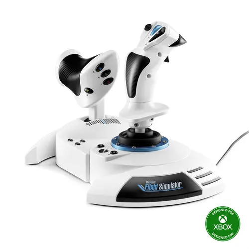 Thrustmaster T.Flight Hotas One Microsoft Flight Simulator Edition Czarny, Biały USB Joystick + dźwignia sterowania silnikiem Analogowa/Cyfrowa PC, Xbox One, Xbox One S, Xbox One X