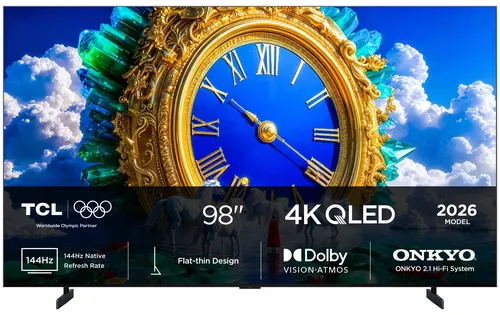 TCL A400 98A400 Telewizor 2,49 m (98") 4K Ultra HD Smart TV Wi-Fi Czarny 1000 cd/m²