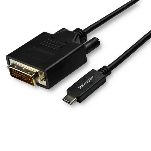 StarTech.com CDP2DVI3MBNL adapter kablowy 3 m USB Type-C DVI-D Czarny