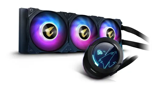 GIGABYTE AORUS WATERFORCE X 360 Procesor Chłodnica cieczy all-in-one 12 cm Czarny