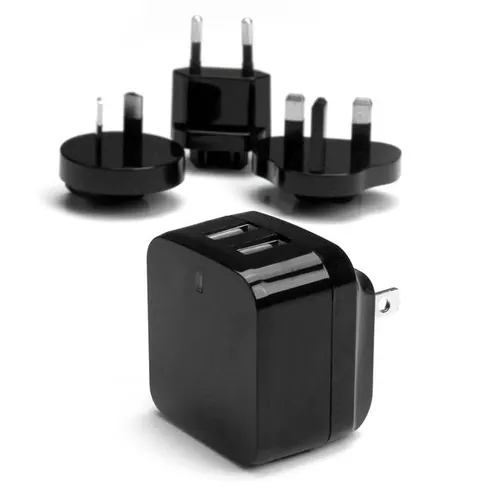 StarTech.com USB2PACBK ładowarka do urządzeń przenośnych Telefon komórkowy, Smartfon, Tablet Czarny Prąd przemienny Wewnętrzna