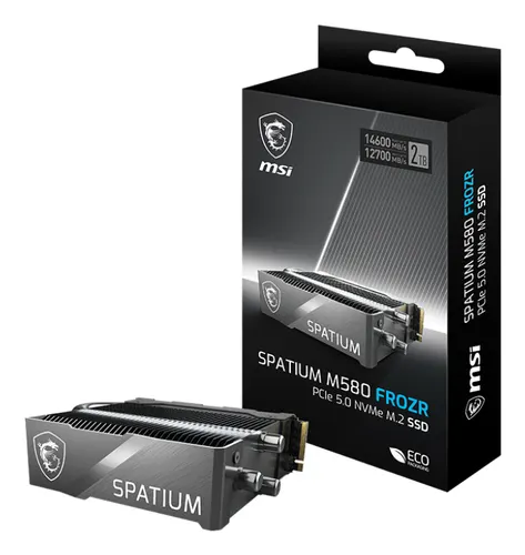MSI SPATIUM M580 PCIe 5.0 NVMe M.2 FROZR 4TB PCI Express 5.0 3D NAND