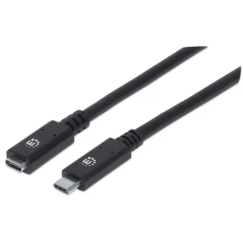 Manhattan 355230 kabel USB USB 3.2 Gen 2 (3.1 Gen 2) 0,5 m USB C 10 Gbit/s Czarny